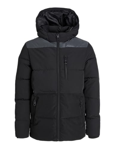 JACK & JONES JUNIOR Herren Jjeowen Reflective Puffer Sn Jnr, Black, Numeric_164 JACK & JONES JUNIOR Herren Jjeowen Reflective Puffer Sn Jnr, Black, Numeric_164