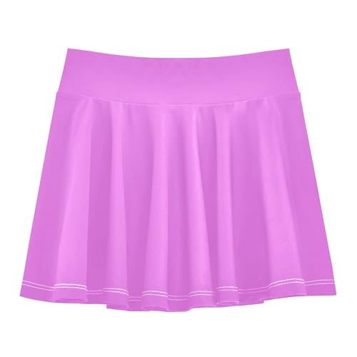linqin Girls Skirts with Shorts Flowy Little Girl Skort Scort Skirt for Kids with Pockets