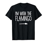 I'm With The Flamingo Shirt Adult Kids Men Women Costume T-Shirt