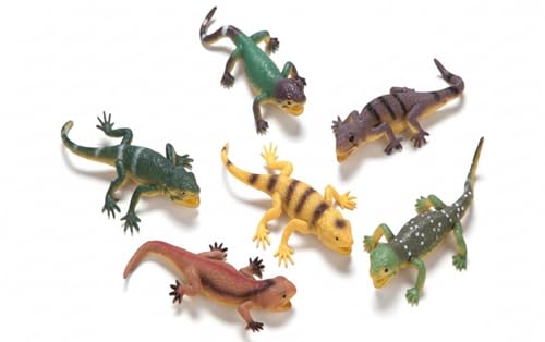 Image of Small Kids Sea & Wild Animal Toys Sets for Fun, Educational, Spark Imagination and Learning (Multi Choice Sets) (Big Lizards) 6pcs