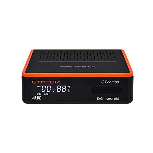GT MEDIA GT Combo Decodificador de Satelite para TV Digital Terrestre Receptores 4K, Soporta DVB-T2 + S2X + Cable, HDR H.265 Hevc 10bit PVR con WiFi / SCART / HDMI