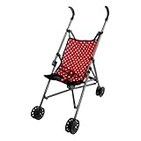 Geräumig und sicher: Mit Abmessungen ca. 25 x 49 x 53 cm (9,84 x19,29 x 20,87 Zoll) bietet unser Kinderwagen für Puppe ausreichend Platz für Puppen und Spielzeug..Es beinhaltet einen T-förmigen Sicherheitsgürtel für zusätzlichen Realismus und Sicherheit, mit dem Kinder ein fantasievolles Spiel genießen können, während sie ihr Baby eng und sicher aufbewahren..Puppenwagen Babypuppenwagen