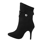  Ital Design Damenschuhe Stiefeletten High-Heel Stiefeletten, 1878-, Kunstleder, Schwarz, Gr. 38