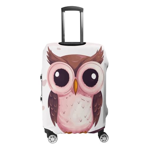 Cute Owl Luggage Cover, Washable Elastic Suitcase Cover Protector Fit 18-32 Inch Luggage4