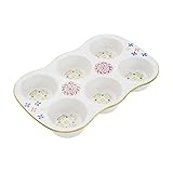 Pfaltzgraff Pink/Green Ceramic Muffin Tray, 12-Inch