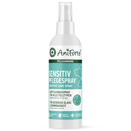 AniForte Fellharmonie Entfilzungsspray Hunde & Katzen 200ml - Sanfte Pflege für Fell & Haut, Fellspray, Fellpflege Spray für glänzendes Fell, Entfilzung, Pflegespray, Kämmhilfe & Entwirrungsspray