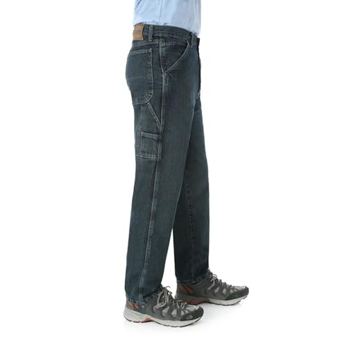 Wrangler Mens Carpenter Jeans, Dark Quartz, 36W x 30L US3