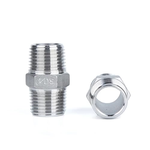 Racor hexagonal de acero inoxidable 201 de 2-1/2 para reparar tuberías de agua 3
