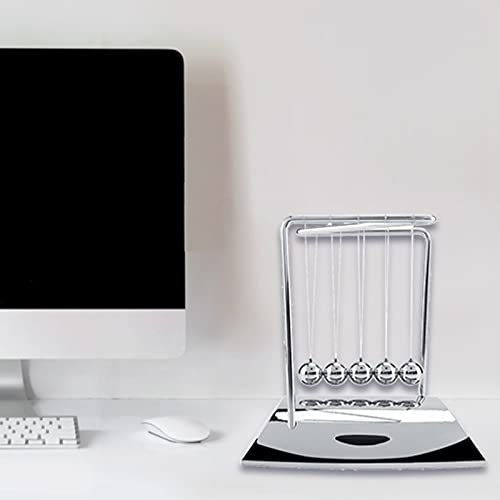 Pendule de Newton en acier de 18,5 cm, le cadeau scientifique parfait pour votre bureau - 5