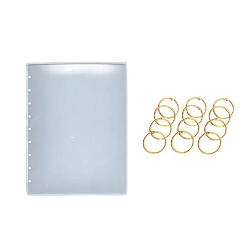 BanteyBanatey® Combo A6 Size Bookcover Mould Resin Art Silicone Casting Mould Epoxy Mold Silicon DIY with Golden Binder/Book Ring for Scrapbooking/Art & Craft/DIY/Photo Album 25mm-image-25