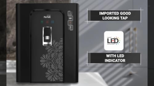 Image of AQUAFRESH NINE LED Display Model 12 L RO | UV | UF | TDS Water Purifier | Black | Multi-Stage Filtration | 10L Storage Capacity | Push-Fit Connectors | Mineraliser