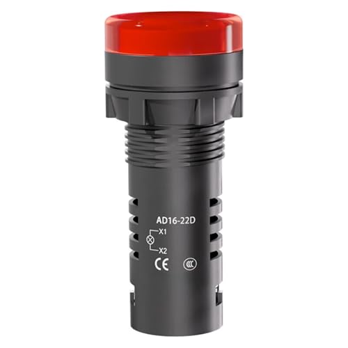 Luz indicadora ultracorta de alta visibilidad AD16-22D/r40S roja para automatización