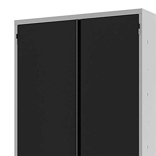 Armário Aço 2 Portas Multiuso Escritorio 4 Prateleiras EA301