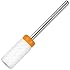 PANA Flat Top Large Barrel 3/32" Ceramic Bit - 2X Coarse Grit - Fast remove Acrylic or Hard Gel Nail Drill Bit for Manicure Pedicure Salon Professional or Beginner