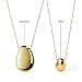 Ana Luisa Pebble Pendant Necklace for Women - 14K Gold Plated and Silver Rhodium Plated Trendy Teardrop Necklace with Lobster Clasp - Hypoallergenic, Water-Resistant, Tarnish-Free - Gifts for Women