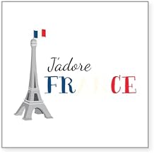 CafePress Jadore France Sticker Square Bumper Sticker Car Decal