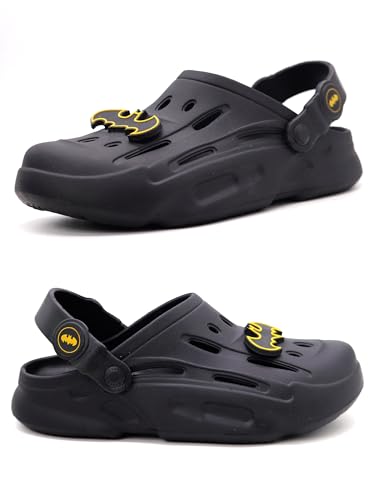 Image of SVAAR Batman Men's Sturdy Clogs with Authentic Batman Charms and Adjustable Back Strap