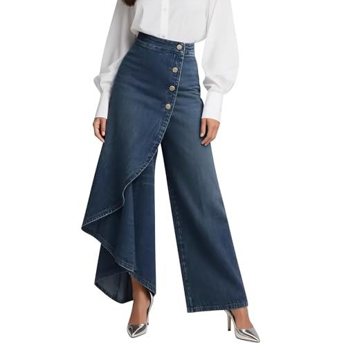 Pantalon fluide femme à volants idéal pour vos journées de loisirs