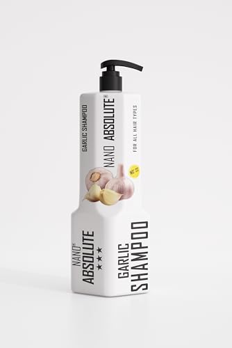 Nano Absolute Garlic Shampoo 1L mit Pumpe – Anti Haarausfall Shampoo mit Knoblauch Extrakt – gegen Haarverlust & Haarbruch – Hair Growth & Hair Repair – für dünnes, Sprödes, strapaziertes Haar