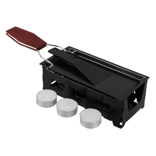 KOCKSHION Parrilla para Raclette Calentador Queso Blando Fundidor Queso Bandeja Hornear Mango Madera Diseño Compacto De Velas