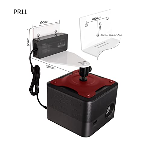 Soporte de techo para proyector universal de aluminio regulable 360 2