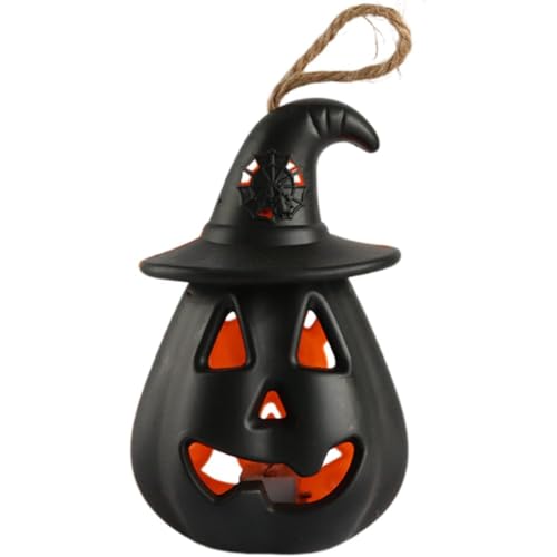 Dinntty Lampada a Forma di Zucca di Halloween, Lanterna di Zucca, Decorazione del Ringraziamento, Lampade a LED, Lampada Ornamentale di Zucca per Decorazione del Giardino di Halloween, Festa in Casa