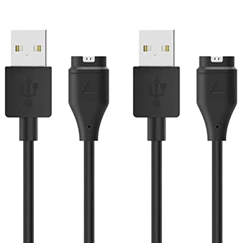 Charger for Garmin Forerunner 45 55 165 245 255 265 745 945 955 965 970 Approach S10 S12 S40 S42 S44 S60 S62 S70 Vivoactive 3 4 5 6 Instinct Venu 3 3S 2 X1 Fenix 8 7 7S 7X 6 5 Charging Cable (2)