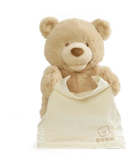 GUND Peek-A-Boo Teddy Bear Plush, Animated Stuffed Animal for Babies and Newborns, 11.5'