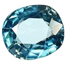 Zircon bleu de 6,25 carats avec certification de laboratoire de prestige