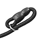 Gorise Verstellbares Anti-Zug-Hundehalsband Nylon-Trainingshalsband Mit Anti-WüRge-Design 10 Mm Kletterseil FüR Kleine/MittelgroßE/GroßE Hunde 50 cm Schwarz GrößE M