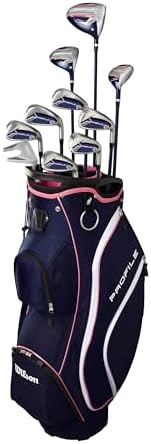 Wilson Women's Right Handed Profile Complete Golf Set with Cart B...