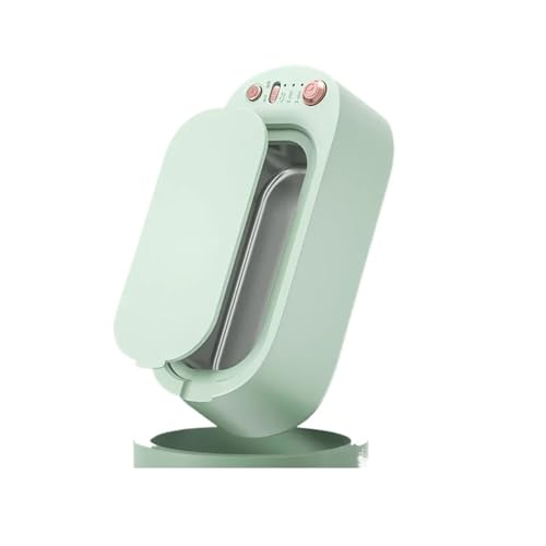 超音波洗浄機、高周波振動、3段ギア、360°ディープクリーン、タイマー付き、ジュエリー、眼鏡、おしゃぶり、メイク道具用(S900 Youth Green)