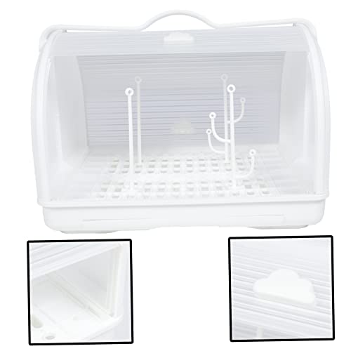Box Bread Box Drainer Cup With Lid Bottles For Metal Container With Lid Cup Drainer Rack Chopsticks Organizer Bottle Storage Box Cup Container Bottle Drying Case Pp Mug #TOP7