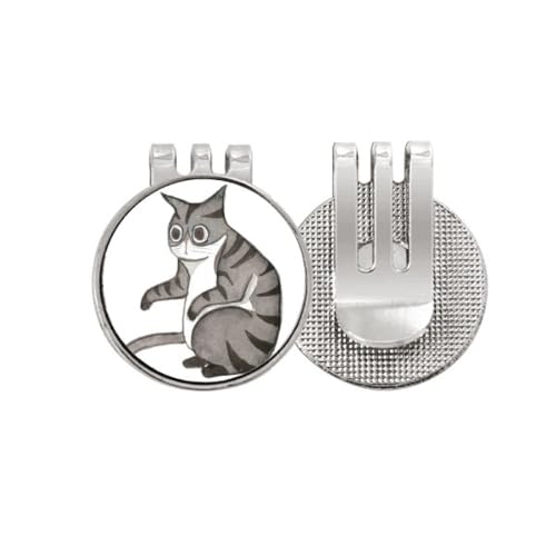 Clip de chapeau magnétique pour golf avec marqueur chat Dragon-Li en émail