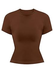 Short Sleeve Waist Length Brown