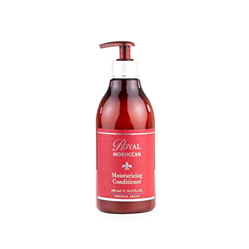 Royal Moroccan Moisturizing Conditioner Hair Products - Moisturizing Conditioner For Dry And Colored Hair 500 Ml 16.9 Fl.oz , Base Of Moroccan Argan Oil, For Color – Treated Hair, Frizzy Hair. #TOP5