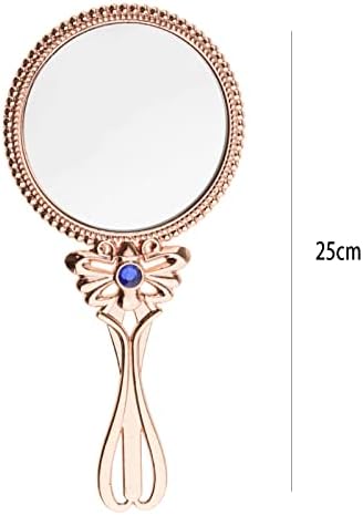 Miniatura 5 de Espejo de tocador estilo vintage, espejo de mano, maquillaje de belleza, maquillaje de mano, espejo cosmético para viaje, herramienta de maquillaje