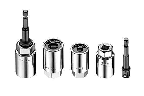 Kauplus 4 Pcs Metric Stud Remover And Installer Set- 3/8-Inch 6Mm, 8Mm, 1/2-Inch 10Mm, 12Mm #TOP21