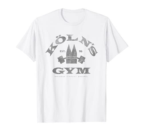 Cologne Gym Funny Cologne Retro Fitness Iron Design T-Shirt