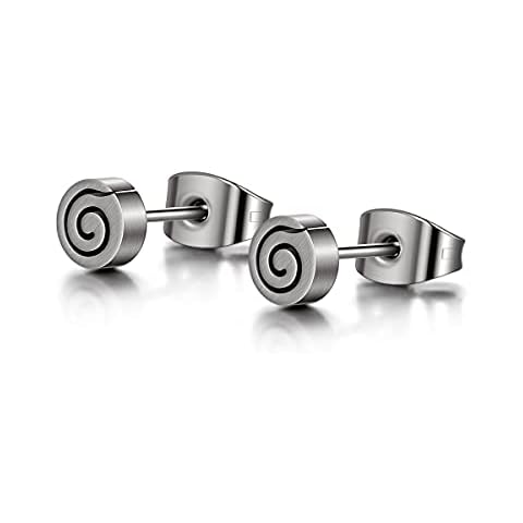 TGNEL Titanium Spiral Earrings Cover