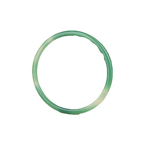 Bracelet agate verte mince en calcédoine naturelle style ancien