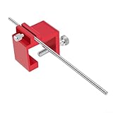 Herramienta de alineación de cadena de motocicleta, adecuada para uso común en varias bicicletas (rojo)