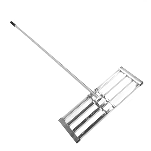 Goshyda Lawn Leveling Rake, Levelawn Tool Level Soil Dirt Ground Surfaces, 29.9x10.2in Ground Plate, for Backyard Garden Golf Course Farm Pasture