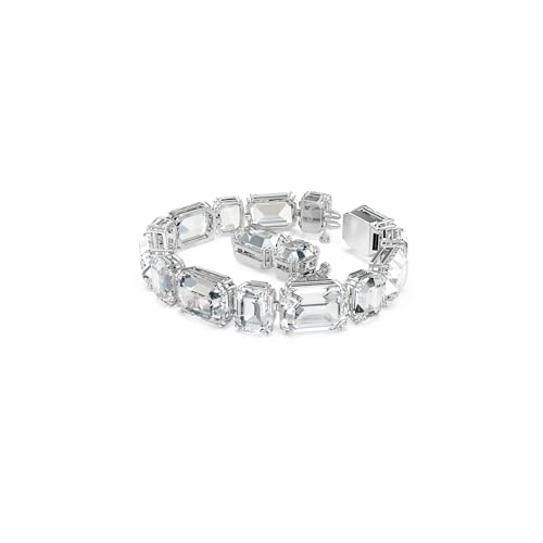 Swarovski Millenia Tennis bracelet, Octagon cut, clear, Rhodium finish2