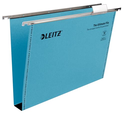Dossier de suspension Leitz recyclé bleu ministre 30mm | Lot de 50