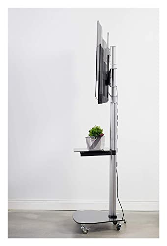 Soporte móvil para TV de 37" a 70" con ruedas y base miniatura 3