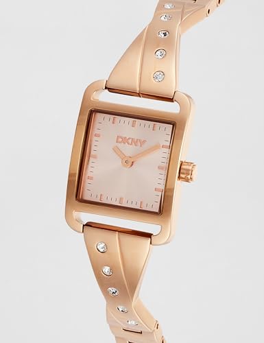 Image of DKNY City Bangle Analog Plain 2-Hands Japanese Movement Square Dial, Diameter 22 x 30 MM, 30 m Water Resistance Women's Wrist Watch - DK1L005M00