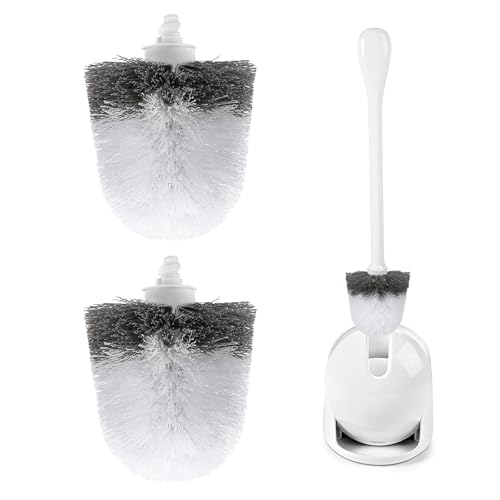 Image of 2 Pack Toilet Brush Replacement Head Compatible with OXO Good Grips Toilet Brush (Replacement Head Only)