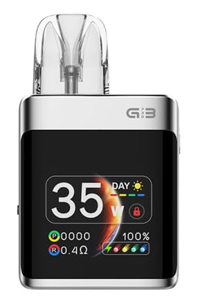 Caliburn G3 Pro KOKO POD |bhLbg 1250mAh 3ml Jo[ W[X[ v |bh RR dq^oR Vape xCv (xCvohZbg) (Light Silver)