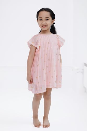 Disney Minnie Mouse Girls Chiffon Pleated Dress Toddler to Big Kid Sizes (2T - 12)2